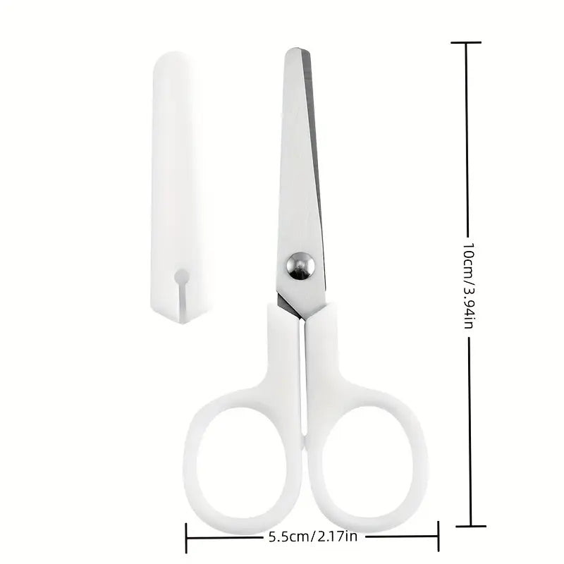 Paire de mini-ciseaux blancs à lames
