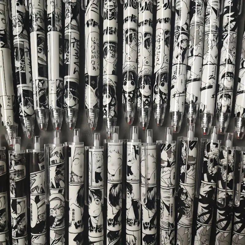 Lot de 6 stylos à encre Anime